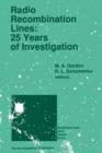 Image for Radio Recombination Lines: 25 Years of Investigation