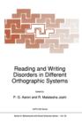 Image for Reading and Writing Disorders in Different Orthographic Systems
