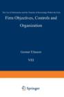 Image for Firm Objectives, Controls and Organization