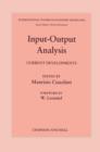 Image for Input-Output Analysis : Current Developments