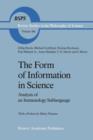 Image for The Form of Information in Science : Analysis of an Immunology Sublanguage