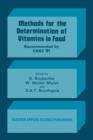 Image for Methods for the Determination of Vitamins in Food : Recommended by COST 91