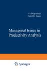 Image for Managerial Issues in Productivity Analysis