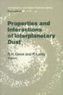 Image for Properties and Interactions of Interplanetary Dust