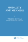 Image for Modality and meaning : v.53