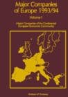 Image for Major Companies of Europe 1993/94: Volume 1 Major Companies of the Continental European Community