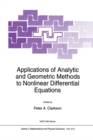 Image for Applications of Analytic and Geometric Methods to Nonlinear Differential Equations