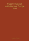 Image for Major Financial Institutions of Europe 1993