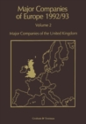 Image for Major Companies of Europe 1992/93: Volume 2 Major Companies of United Kingdom