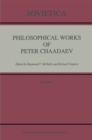 Image for Philosophical Works of Peter Chaadaev