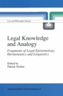 Image for Legal Knowledge and Analogy: Fragments of Legal Epistemology, Hermeneutics and Linguistics