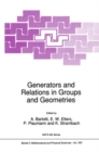Image for Generators and relations in groups and geometries.