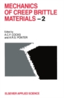Image for Mechanics of creep brittle materials 2