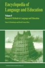 Image for Encyclopedia of Language and Education: Research Methods in Language and Education : 8