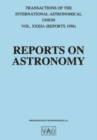 Image for Reports on Astronomy: Transactions of the International Astronomical Union Volume XXIIIA