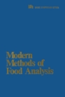 Image for Modern methods of food analysis