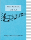 Image for Music Notebook - Wide Staff