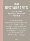 Image for 150 restaurants you need to visit before you die