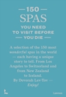 Image for 150 spas you need to visit before you die