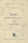Image for Scheler&#39;s Phenomenology of Community