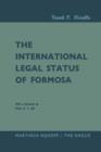 Image for The International Legal Status of Formosa