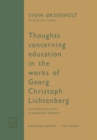 Image for Thoughts Concerning Education in the Works of Georg Christoph Lichtenberg: An Introductory Study in Comparative Education