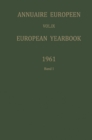 Image for Annuaire Europeen / European Yearbook: Vol. IX: Publie Sous les Auspices du Conseil de L&#39;europe / Published under the Auspices of the Council of Europe.