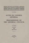 Image for Actes du Conseil General Proceedings of the General Council: VOL. XXXI, 31e Session Helsinki 1965 August 15-21 aout