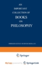 Image for An Important Collection of Books on Philosophy