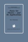 Image for Fuzzy Set Theory — and Its Applications