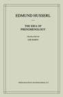 Image for The Idea of Phenomenology: A Translation of Die Idee der Phanomenologie Husserliana II