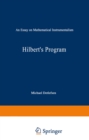 Image for Hilbert&#39;s Program: An Essay on Mathematical Instrumentalism