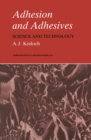 Image for Adhesion and Adhesives: Science and Technology