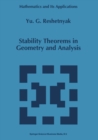 Image for Stability theorems in geometry and analysis : 304