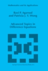 Image for Advanced topics in difference equations