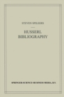 Image for Edmund Husserl bibliography