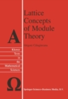 Image for Lattice concepts of module theory