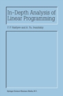 Image for In-depth analysis of linear programming