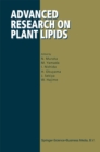Image for Advanced research on plant lipids