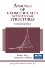 Image for Analysis of geometrically nonlinear structures
