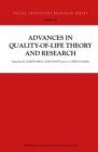 Image for Advances in quality-of-life theory and research : v. 20