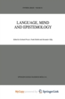 Image for Language, Mind and Epistemology : On Donald Davidson&#39;s Philosophy