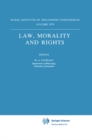 Image for Law, Morality and Rights
