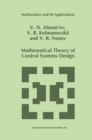 Image for Mathematical theory of control systems design