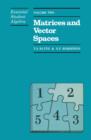 Image for Matrices and vector spaces