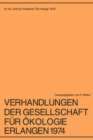 Image for Verhandlungen der Gesellschaft fur Okologie Erlangen 1974