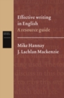 Image for Effective writing in English: A resource guide