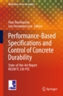 Image for Performance-Based Specifications and Control of Concrete Durability: State-of-the-Art Report RILEM TC 230-PSC