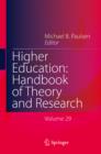 Image for Higher education: handbook of theory and research. : Volume 29