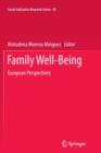 Image for Family Well-Being : European Perspectives